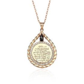 Glorria DT0431 Gümüş Taşlı Damla Kolye