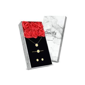 Glorria DT0445 Gümüş Papatya Kolye