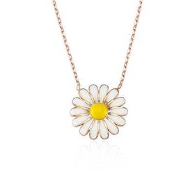 Glorria DT0445 Gümüş Papatya Kolye