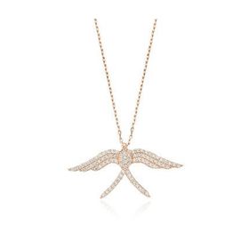 Glorria DT0486 Güvercin Gümüş Kadın Kolye