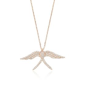 Glorria DT0486 Güvercin Gümüş Kadın Kolye