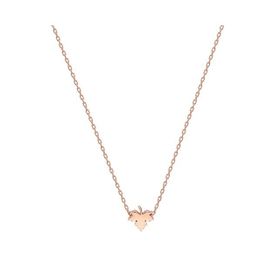 Glorria DT0516 Yaprak Gümüş Kadın Kolye