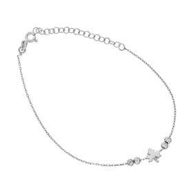 Glorria DT0543 Gümüş Yaprak Halhal
