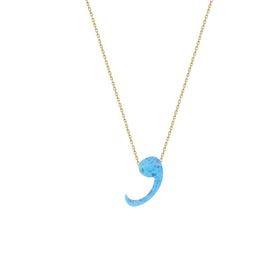 Glorria DU0080 Altın Opal Vav Kadın Kolye