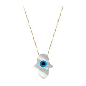 Glorria DU0086 Altın Opal Fatmanın Eli Kadın Kolye
