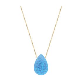 Glorria DU0088 Altın Opal Damla Kadın Kolye