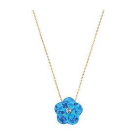 Glorria DU0091 Altın Opal Çiçek Kadın Kolye
