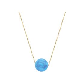 Glorria DU0092 Altın Opal Yuvarlak Kadın Kolye