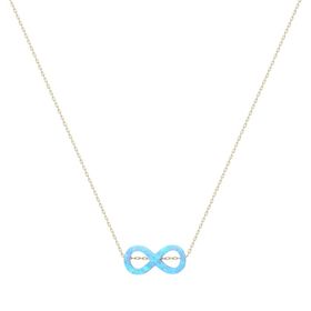 Glorria DU0096 Altın Opal Sonsuzluk Kolye
