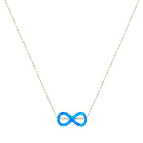Glorria DU0096 Altın Opal Sonsuzluk Kolye