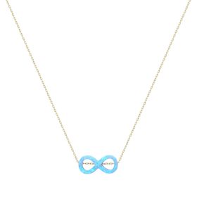 Glorria DU0096 Altın Opal Sonsuzluk Kolye