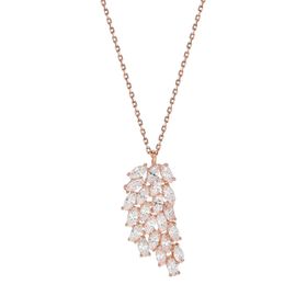 Glorria EG0347 Yaprak Gümüş Kolye