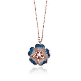 Glorria EG0347 Yaprak Gümüş Kolye