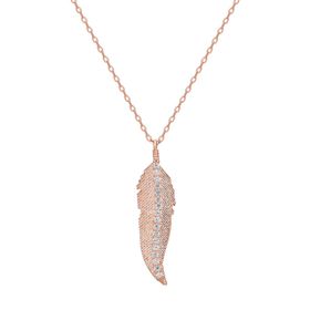 Glorria EG0347 Yaprak Gümüş Kolye