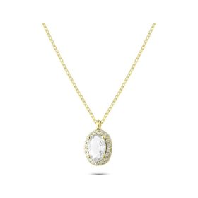 Glorria EG0361 Oval Anturaj Gümüş Kolye
