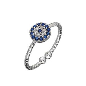 Glorria EG0364 Kadın Nazar Gümüş Yüzük