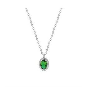 Glorria EG0370 Oval Anturaj Gümüş Kadın Kolye
