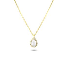 Glorria EG0376 Damla Anturaj Gümüş Kadın Kolye