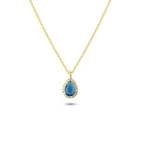 Glorria EG0376 Damla Anturaj Gümüş Kadın Kolye