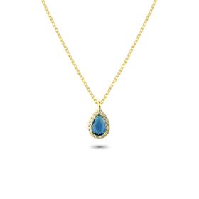 Glorria EG0376 Damla Anturaj Gümüş Kadın Kolye
