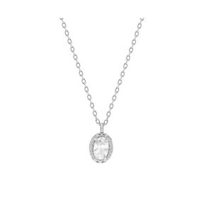 Glorria EG0378 Oval Anturaj Gümüş Kolye