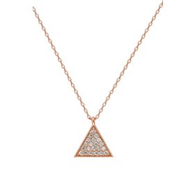Glorria EG0432 Üçgen Gümüş Kolye