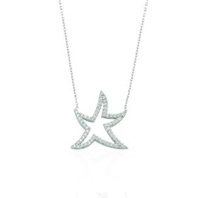 Glorria EG0444 Yıldız Gümüş Kolye