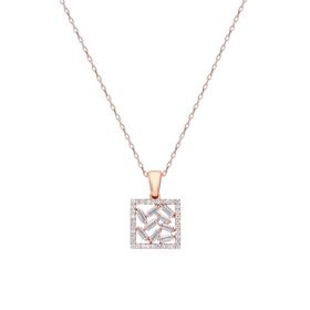 Glorria EG0476 Baget Taşlı Gümüş Kadın Kolye