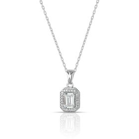 Glorria EG0476 Baget Taşlı Gümüş Kadın Kolye