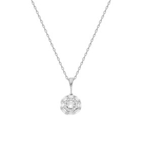 Glorria EG0476 Baget Taşlı Gümüş Kadın Kolye