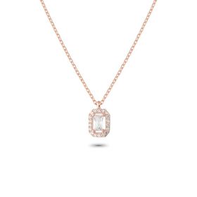 Glorria EG0476 Baget Taşlı Gümüş Kadın Kolye