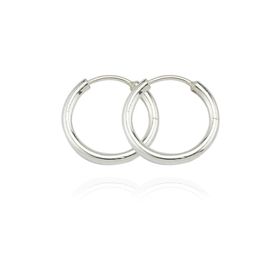 Glorria ES0026 1 cm Halka Gümüş Kadın Küpe