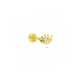 Glorria Göz Tragus 14 Ayar Altın Piercing