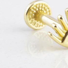 Glorria Göz Tragus 14 Ayar Altın Piercing