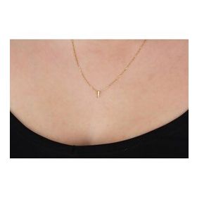Glorria Gümüş 3 Boyutlu Minimalist I Harfi Kadın Kolye