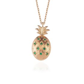 Glorria Gümüş Ananas Kolye