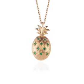 Glorria Gümüş Ananas Kolye