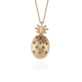 Glorria Gümüş Ananas Kolye