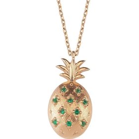 Glorria Gümüş Ananas Kolye
