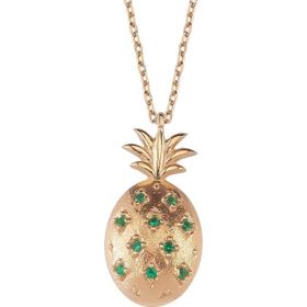 Glorria Gümüş Ananas Kolye