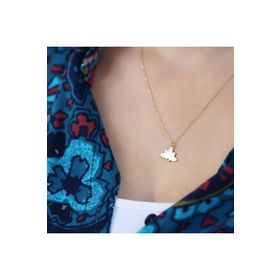 Glorria Gümüş Sedefli Lotus Kolye