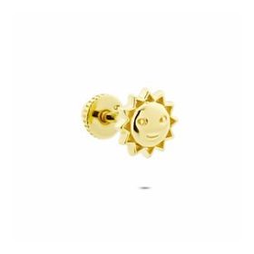Glorria Güneş Helix 14 Ayar Altın Piercing
