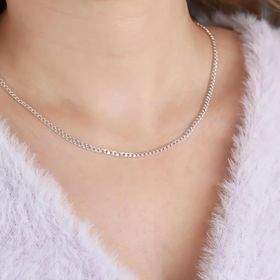 Glorria Gurmet Zincir 925 Ayar Gümüş Kolye