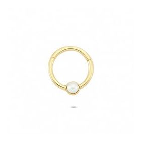Glorria İnci Halka 14 Ayar Altın Piercing