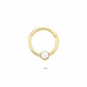 Glorria İnci Halka 14 Ayar Altın Piercing