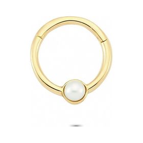 Glorria İnci Halka 14 Ayar Altın Piercing