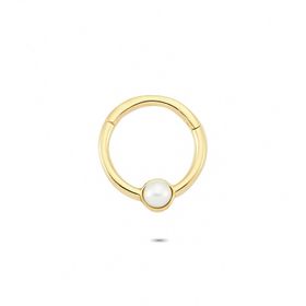 Glorria İnci Halka 14 Ayar Altın Piercing