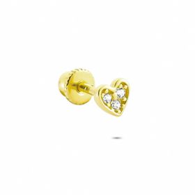 Glorria Kalp Helix 14 Ayar Altın Piercing