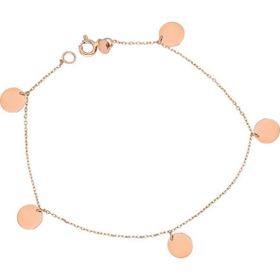 Glorria Rose Altın Plaka Bileklik