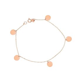 Glorria Rose Altın Plaka Bileklik